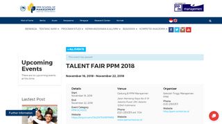 
                            10. TALENT FAIR PPM 2018 - PPM School of Management