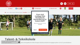 
                            2. Talent- & Teknikskole | Fælles Nordjysk Fodboldsamarbejde - AaB