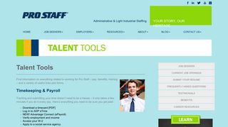 
                            8. Talent Tools | Pro Staff Staffing & Employment Agency