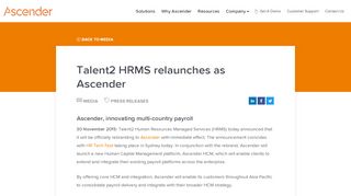 
                            5. Talent2 HRMS relaunches as Ascender - Ascender HCM