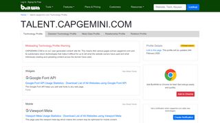 
                            4. talent.capgemini.com Technology Profile - BuiltWith