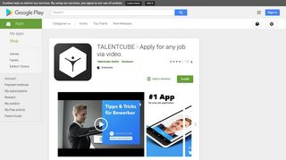 
                            12. TALENTCUBE - Apply for any job via video. - Apps on Google Play
