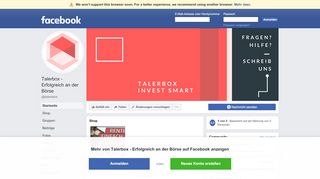 
                            5. Talerbox - Erfolgreich an der Börse - Startseite | Facebook