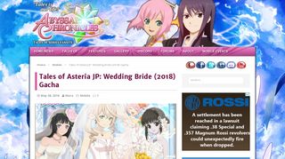 
                            11. Tales of Asteria JP: Wedding Bride (2018) Gacha - Abyssal Chronicles ...