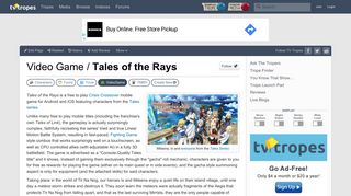 
                            8. Tales of the Rays (Video Game) - TV Tropes