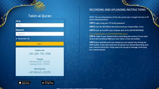 
                            12. Talim al Quran | Login