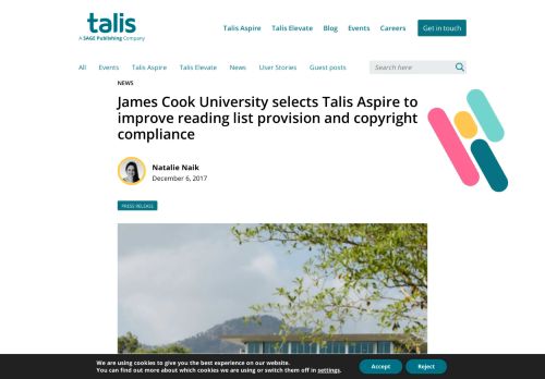 
                            11. Talis – James Cook University selects Talis Aspire to improve reading ...