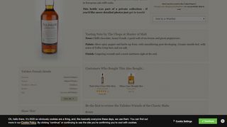 
                            12. Talisker Friends of the Classic Malts Whisky - Master of Malt