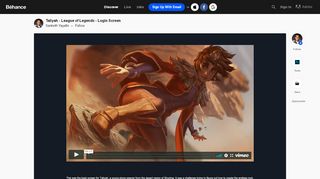 
                            6. Taliyah - League of Legends - Login Screen on Behance