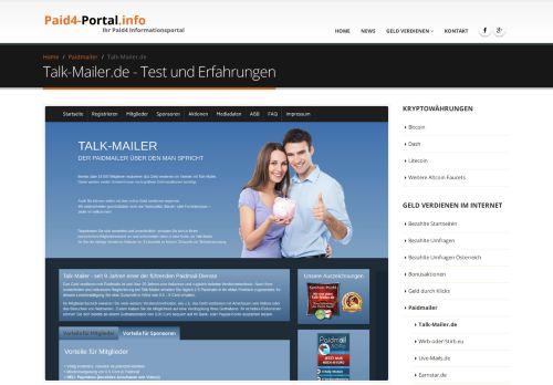 
                            3. Talk-Mailer.de - Test und Erfahrungen - Paid4-Portal
