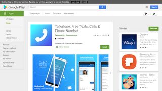 
                            8. Talkatone: Free Texts, Calls & Phone Number - Apps on Google Play