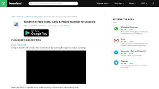 
                            10. Talkatone: Free Texts, Calls & Phone Number for Android - Free ...