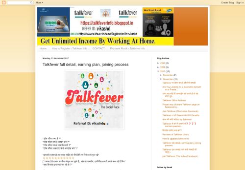 
                            11. Talkfever (India Ka Facebook): Talkfever full detail, earning plan ...