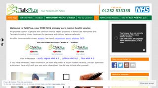 
                            4. TalkPlus – Free NHS CBT, counselling, therapy for Depression ...