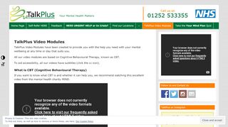 
                            5. TalkPlus Video Modules – TalkPlus – Free NHS CBT, counselling ...