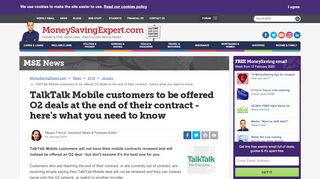 
                            12. TalkTalk Mobile customers to be offered O2 deals at the end of their ...