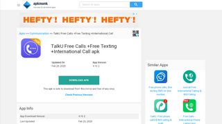 
                            6. TalkU Free Calls +Free Texting +International Call Apk Download ...