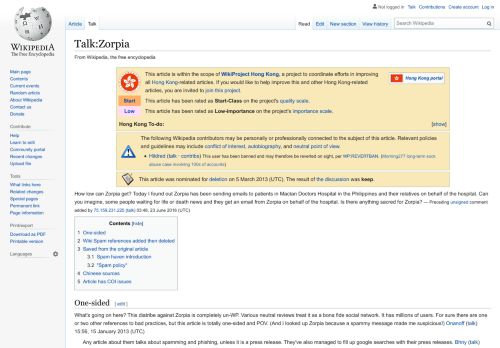 
                            11. Talk:Zorpia - Wikipedia
