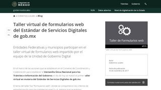
                            13. Taller virtual de formularios web del Estándar de Servicios Digitales ...