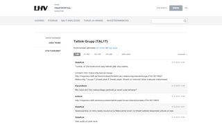 
                            12. Tallink Grupp (TAL1T) - Investment topic - Forum - LHV financial ...
