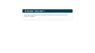 
                            1. Tallink Silja online booking environment for Travel Agents
