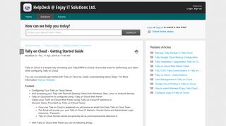 
                            11. Tally on Cloud - Getting Started Guide : HelpDesk @ Enjay IT ...