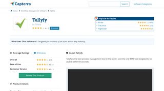 
                            2. Tallyfy Reviews and Pricing - 2019 - Capterra