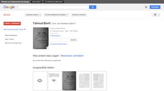 
                            11. Talmud Bavli: Civil- und Strafrecht - Google Books-Ergebnisseite