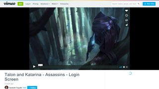 
                            10. Talon and Katarina - Assassins - Login Screen on Vimeo