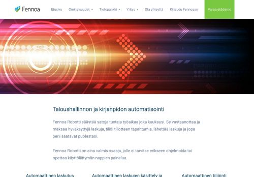 
                            5. Taloushallinnon automaatio ja Robotiikka - Fennoa Oy