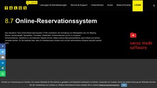 
                            10. Talus Informatik AG - Online Reservationssystem