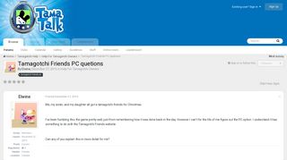 
                            6. Tamagotchi Friends PC quetions - Help For New Tamagotchi Owners ...