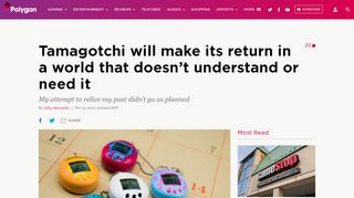 
                            9. Tamagotchi will make its return in a world that doesn't understand or ...