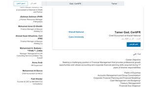 
                            10. Tamer Gad, CertIFR - Chief Accountant - Kharafi National | ...