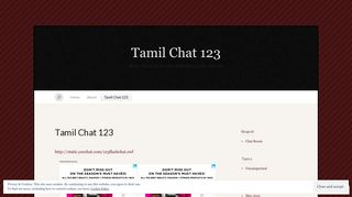 
                            12. Tamil Chat 123 « Tamil Chat 123 - WordPress.com