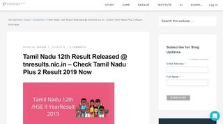 
                            13. Tamil Nadu 12th Result 2019 | Check TN HSC/+2 Results @ tnresults ...