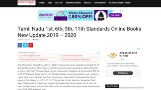 
                            10. Tamil Nadu 1st, 6th, 9th, 11th Standards Online Books New 2018 – 2019