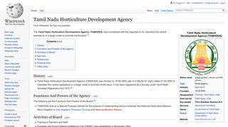 
                            9. Tamil Nadu Horticulture Development Agency - Wikipedia