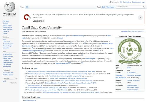 
                            10. Tamil Nadu Open University - Wikipedia