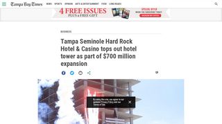 
                            12. Tampa Seminole Hard Rock Hotel & Casino tops out hotel tower as ...