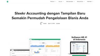 
                            2. Tampilan Baru Sleekr Accounting, Software Akuntansi Online Termudah
