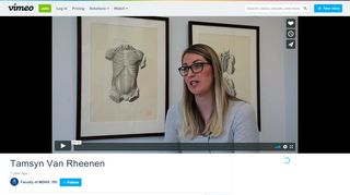 
                            13. Tamsyn Van Rheenen on Vimeo