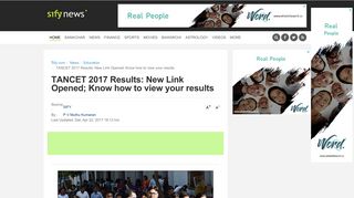 
                            6. TANCET 2017 Results: New Link Opened; Know how to view your ...