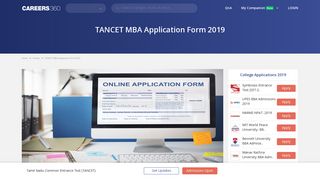 
                            4. TANCET MBA Application Form 2019 - Check Here - Bschool