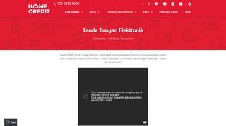 
                            8. Tanda Tangan Elektronik | Home Credit