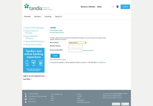 
                            1. Tandia - Online Banking