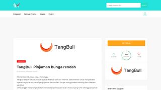 
                            10. TangBull Pinjaman bunga rendah - Fixpromo