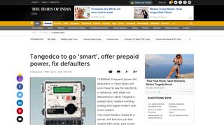 
                            11. Tangedco to go 'smart', offer prepaid power, fix defaulters | Chennai ...