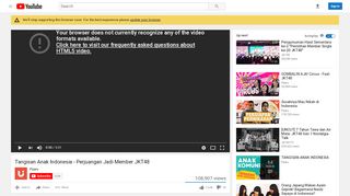 
                            8. Tangisan Anak Indonesia - Perjuangan Jadi Member JKT48 - YouTube