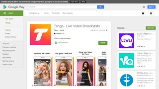 
                            5. Tango - Live Video Broadcasts - Apps on Google Play